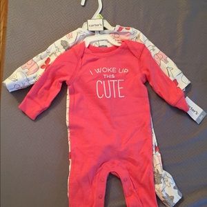 Bundle of 2 Carter’s infant pajamas